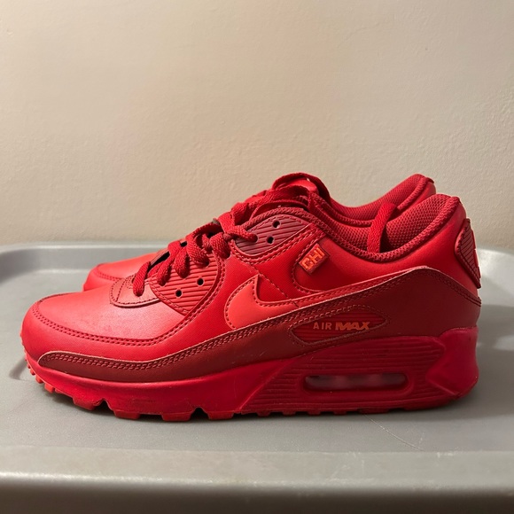 Red Nike Air Max 90 Men's Shoe	
Size M 8 / W 9.5 - Picture 1 of 6